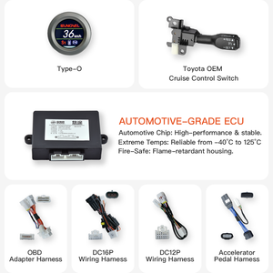 Kit de Control de Crucero con Pantalla a Color y Modo Deportivo para <span class=keywords><strong>Toyota</strong></span> Levin, Corolla, Yaris, Vios, Camry, Conexión Directa, Sin Necesidad de Cortes - Product Image 2