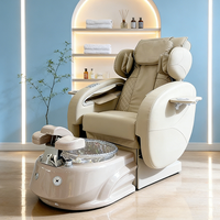 Fauteuil de pédicure électrique moderne avec spa pour les pieds à remous, fauteuil de massage pour salon de manucure luxueux, toucher humain