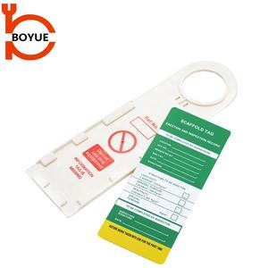 Fornitore della cina Su Misura Pericolo Segno ABS di Sicurezza di Avvertimento di Personalizzazione <span class=keywords><strong>Pvc</strong></span> Tagouts/abs impalcatura di sicurezza tag - Product Image 6