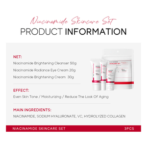 ชุดผลิตภัณฑ์บำรุงผิว LAIKOU PRO NIACINAMIDE ช่วยปรับสีผิวให้สม่ำเสมอ เซรั่มหน้าใสไนอะซินาไมด์ ชุดดูแลผิวขาวกระจ่างใส - Product Image 3