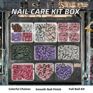 Electric <b>Nail</b> Polishing <b>Machine</b> Bearing Sanding Ring Multi-Color Manicure Pedicure Set Boxed Portable File <b>Drill</b> Kit for Salon - Product Image 2