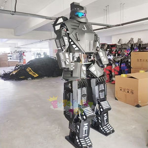 Disfraces de robot al por mayor, ropa de robot mecánico con luz LED, disfraz de actuación de dibujos animados de personaje de <span class=keywords><strong>película</strong></span> de Anime para adultos - Product Image 4