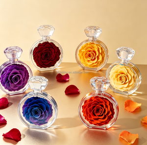 Elegante <span class=keywords><strong>Rosa</strong></span> Eterna <span class=keywords><strong>in</strong></span> <span class=keywords><strong>Vaso</strong></span> Acrilico, Ideale per Decorazioni da Tavolo per Matrimoni, Addio al Nubilato, Feste di Fidanzamento, Regalo per Fidanzata, San Valentino - Product Image 5