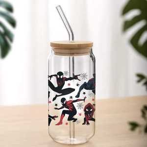 Vinilos Decorativos para Vasos con Diseño de <span class=keywords><strong>Spiderman</strong></span>, 16 oz, Resistentes a los Rayos UV, Adhesivos para Vasos de Vidrio, Tamaño Personalizado, Lavables y Duraderos - Product Image 3