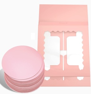 Scatole per <span class=keywords><strong>Torte</strong></span> Personalizzate con Finestra in Carta Bianca per Pasticcerie Domestiche e Professionali, <span class=keywords><strong>Design</strong></span> Personalizzati 10X10X5 - Product Image 5