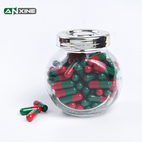 Capsules végétales végétaliennes HPMC bio de haute qualité, rouges et vertes, en pullulan, taille 00