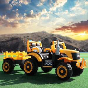 Nouveau <span class=keywords><strong>Tracteur</strong></span> Électrique à Pédales Tendance pour Enfants, Voiture à Batterie avec Télécommande en Plastique - Product Image 5