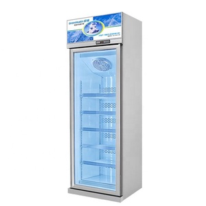 <span class=keywords><strong>Congélateur</strong></span> <span class=keywords><strong>vertical</strong></span> à double porte en verre pour la présentation de la crème glacée - Product Image 2