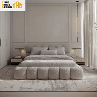 Cadre de lit nuageux luxueux de dernière génération, lits doubles Queen à Foshan, meubles de chambre à coucher