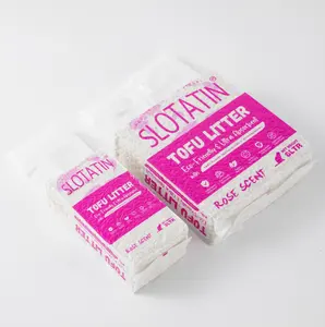 OEM/ODM Vente d'usine de litière pour chat tofu sable de chat propre agglomérant bleu en vrac bandelettes de thé vert litière pour chat tofu