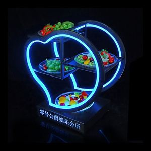 Bandeja luminosa LED para frutas y verduras en forma de corazón para restaurante, Hotel, boda, fiesta, bar, salón, Club nocturno, Plato de frutas brillante LED - Product Image 2