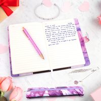 Ensemble de cadeaux pour femmes carnet de notes avec mot de passe bracelet de poche à stylo en marbre journal intime avec code de verrouillage coffret cadeau pour femmes