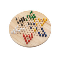 Jeu de dames chinoises en bois de caoutchouc de marque Xinxing avec billes en bois pour enfants, jeu de réflexion, modèle 8303n, pour les fêtes