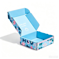 Boîte pliable en carton ondulé avec logo personnalisé, écologique, de qualité alimentaire, avec pelliculage brillant, pour gâteaux, biscuits, pain, pâtisseries, beignets, macarons