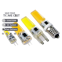 Bombilla LED COB de 3W con Ángulo de Haz de 360°, 12V/110V/220V CC/CA, para Lámparas de Araña, Reemplaza Lámparas Halógenas Mini G4