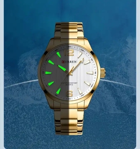 CURREN 8434 Nouvelle mode, nouvelles montres <span class=keywords><strong>pour</strong></span> hommes avec aiguilles luminescentes, montres élégantes <span class=keywords><strong>pour</strong></span> hommes d'affaires, bracelet en acier inoxydable, montres-bracelets <span class=keywords><strong>pour</strong></span> <span class=keywords><strong>homme</strong></span>, cadeau - Product Image 6