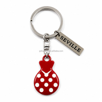 Porte-clés souvenir Iman Nevera, Castagnettes Flamenco de Séville, en métal, Madrid, Espagne, cadeau de voyage, pour la vente en gros