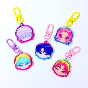 El fabricante proporciona un personaje de anime de gama alta KPOP Demon Girl Group llavero de resina epoxi - Product Image 1