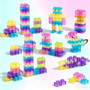 <b>Classic</b> Soft Jelly Cubes TPR Baby Early Development <b>Toy</b> Nursery Stack Connect Create Balance Coordination Learning Support - Product Image 2