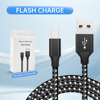 Bestseller Nylon Geflochtenes 3A Schnellladekabel Typ-C USB Verlängerungskabel für Computer Kamera & Kopfhörer mit Schneller Lieferung