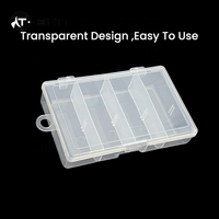 Boîte de rangement transparente pour matériel de pêche, emballage personnalisé, étui portable pour leurres de pêche