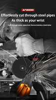 Meuleuse d'angle électrique filaire industrielle 100 mm à moteur à balais pour découpe d'acier inoxydable, vente en gros d'usine, usage général
