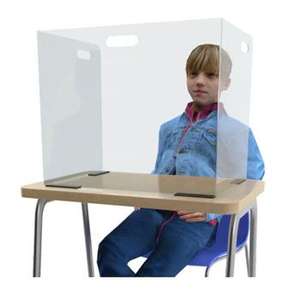 Vente en gros de barrières de protection flottantes en acrylique personnalisables pour plafond, installation facile, 2 par paquet avec quincaillerie - Product Image 4