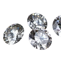 Grande taille Moissanite couleur blanche DEF Moissanite diamant 1CT rond 6.5mm Moissanite en vrac avec certificat