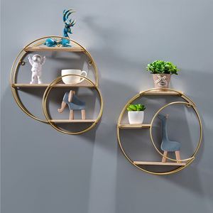 Estante de Pared Decorativo de Hierro sin Perforaciones con Luz, Estante de Almacenamiento para Decoración del Hogar, Adecuado para Sala de Estar y Dormitorio - Product Image 4
