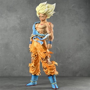 Figurine d'anime Super Saiyan Goku <span class=keywords><strong>DBZ</strong></span> endommagée par le combat, modèle en PVC à assembler avec boîte d'origine - Jouet de dessin animé - Product Image 4