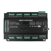 Controlador decodificador RDM de 32 canales 96A RGB RGBW multicanal DMX 512 LED para sistemas de iluminación de escenario de 8 bits/16 bits