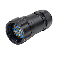 19-Pin Socapex-ähnliche IP67-zertifizierte LED Moving Head Lichter Elektrische Steckverbinder Kompatibel mit Socapex für Bühnenbeleuchtung