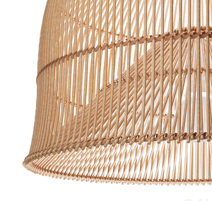Natural Rattan <b>Wicker</b> Lampshade Handmade Bamboo <b>Ceiling</b> Pendant <b>Light</b> Cover for Dining Room Cafe Decor Bohemian Style - Product Image 2