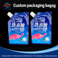 Sac en plastique réutilisable résistant aux produits chimiques et anti-fuite pour lessive liquide et produits de nettoyage ménager