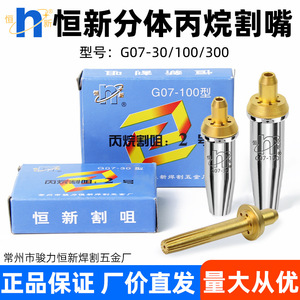 Changzhou Hengxin G07-30 100 Cutting Torch Propane Nozzle Stainless Steel Liquefied Gas Cutting Plum Blossom Nozzle - Product Image 5