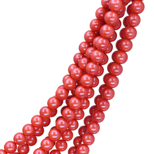 8mm Mermaid Pearl Glass <strong>Beads</strong> Round Loose Iridescent Shimmer for DIY Jewelry Making Necklace Bracelet Factory Wholesale - Product Image 1
