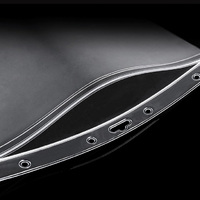Protège-documents ultimes UIOWIO CUSTOM en plastique rigide transparent, pochettes refermables en PVC transparent pour feuilles de documents