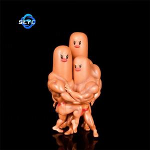 Pokemoned TikTok Internet Celebrity Muscle Man Diglett Brothers Q Versión Ornamento Figura - Product Image 3