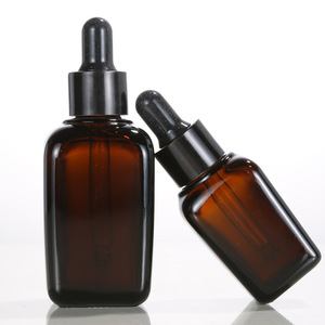 Bao Bì Mỹ Phẩm Eye Drop Shipping Mặt Huyết Thanh Chai Thủy Tinh 10Ml 30Ml 100Ml Rỗng Vuông Hổ Phách Glass <span class=keywords><strong>Dropper</strong></span> Chai Cho Tinh Dầu - Product Image 4