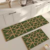 Tapis de cuisine moderne en mousse de diatomite haute densité, séchage instantané, super absorbant, écologique, antidérapant avec support en caoutchouc pour la maison