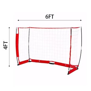 Lắp ráp đơn giản thép bóng đá Mục tiêu <span class=keywords><strong>Net</strong></span> ngoài trời di động 6 * 4ft bóng đá <span class=keywords><strong>Net</strong></span> bóng đá Mục tiêu - Product Image 1
