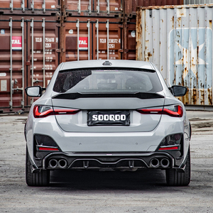 Diffusore Posteriore in Fibra di Carbonio Prepreg SOOQOO V2 per <span class=keywords><strong>BMW</strong></span> <span class=keywords><strong>Serie</strong></span> <span class=keywords><strong>4</strong></span> <span class=keywords><strong>Gran</strong></span> Coupé G26 2021+ - Product Image 2