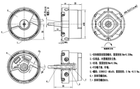 L'encodeur incrémental d'ascenseur haute précision 56mm 2048ppr REN56U10 remplace ERN 1387
