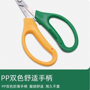 กรรไกรตัดแต่งกิ่งอย่างดี สแตนเลส สีเหลืองเขียว แบบใช้มือขวา อุปกรณ์ทำสวน - Product Image 5