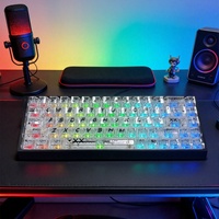 [Full-Transparency Printed Keycaps] Cross-Border Bestseller 118K Model English/Japanese/Russian/Korean PC Backlit Keycaps