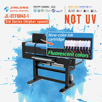 JINLONG-Impresora Dtf de 60mm, máquina de impresión con agitador de polvo, camiseta de transferencia de 24 pulgadas, 4 cabezales, I3200, impresora Dtf de 60 cm