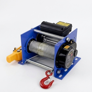 220V verricello elettrico <span class=keywords><strong>germania</strong></span> tipo Micro paranco capacità 500-1000kg con 30m filo di acciaio fune telecomando Auto barca rimorchio verricello - Product Image 2