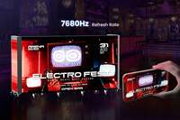 Table de DJ pliable à six volets avec écran LED intégré pour club musical