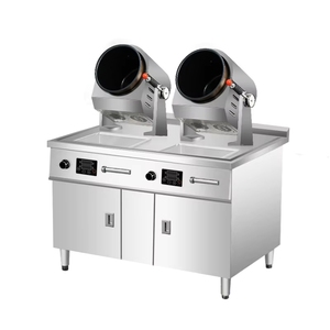 <span class=keywords><strong>Robot</strong></span> de cuisine automatique rotatif pour restaurant, machine à frire le riz, wok, équipement de cuisson rotatif - Product Image 5
