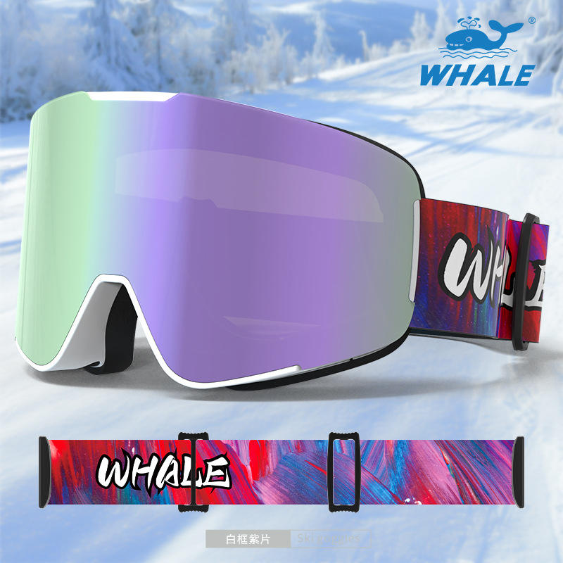 กรอบสีขาวพร้อมการชุบสีม่วงในฝัน